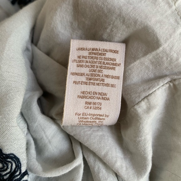 Free People Emma Austin Agave Embroidered Tunic Swing Dress M - Picture 9 of 11